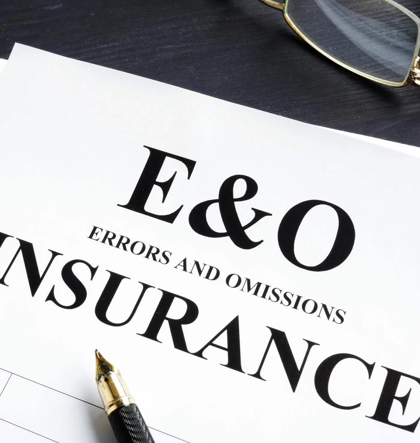 A document headed E&O — Errors and Omissions Insurance